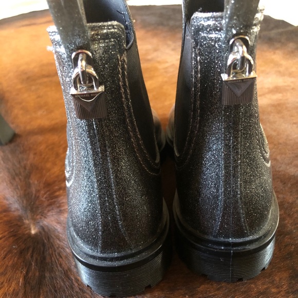 Michael Kors Tipton glitter Chelsea rain boots - Picture 4 of 4